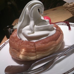 Famous confectionery of Komeda coffee shop.